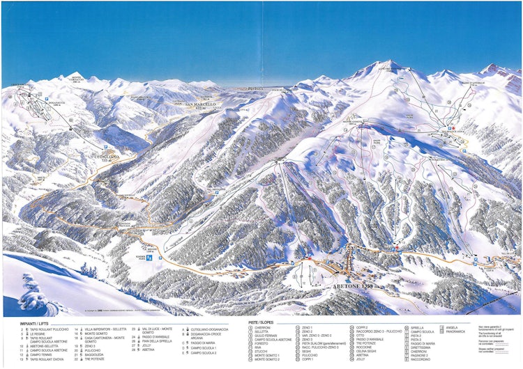 Ski Map for Abetone