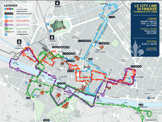 Muoversi a Firenze in Autobus la rete degli autobus Ataf di