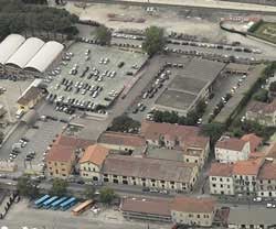 Pisamo Parking Lot near the Tower of Pisa