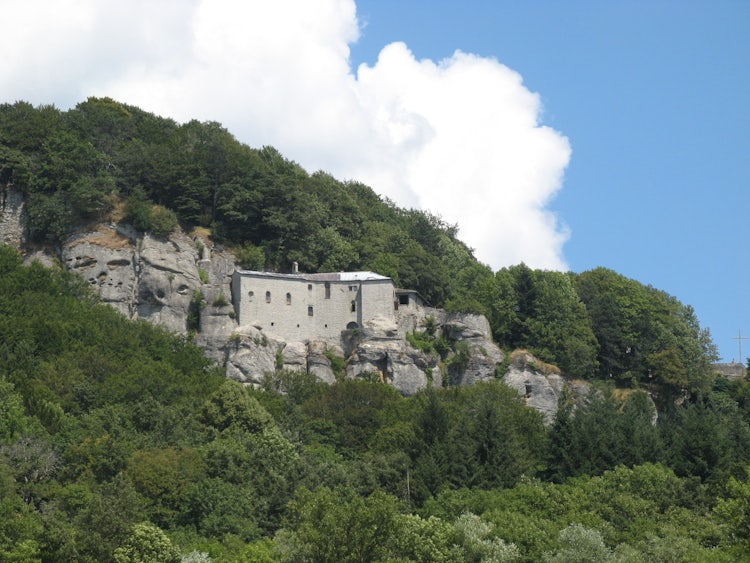 The landscape around La Verna in Casentino Valley