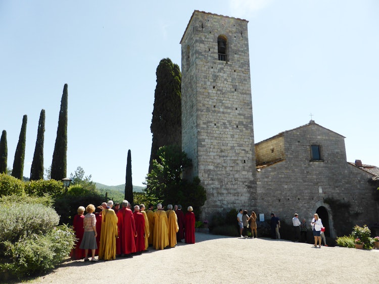 The church Spaltenna in Gaiole in Chianti