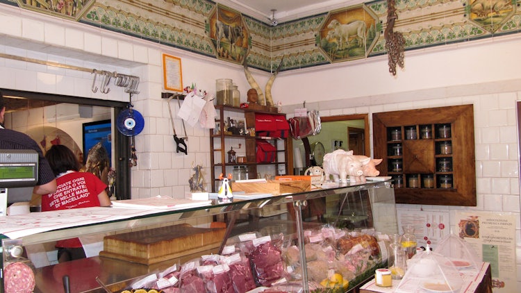 Butcher shop in Panzano in Chianti