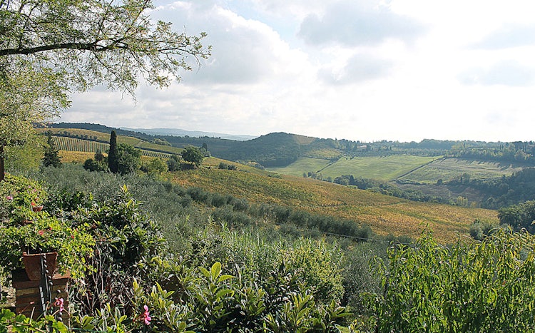 Landscape around Poggibonsi in west Chianti