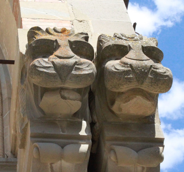 Detail on Fountain in Radda in Chianti