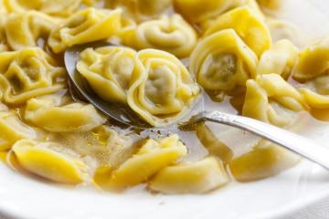 Traditional pasta in Tuscany for Christmas