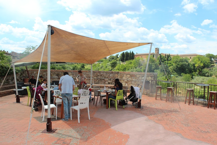 Colle Val d'Elsa: Restaurant panoramic terrace