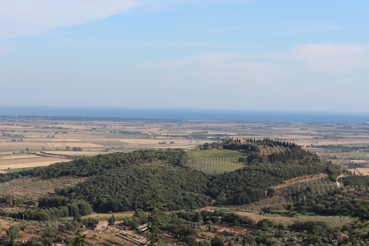 Panoramic view from Castagneto Carducci