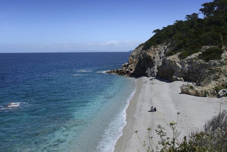 Beach La Sorgente at the Island Elba, Tuscany