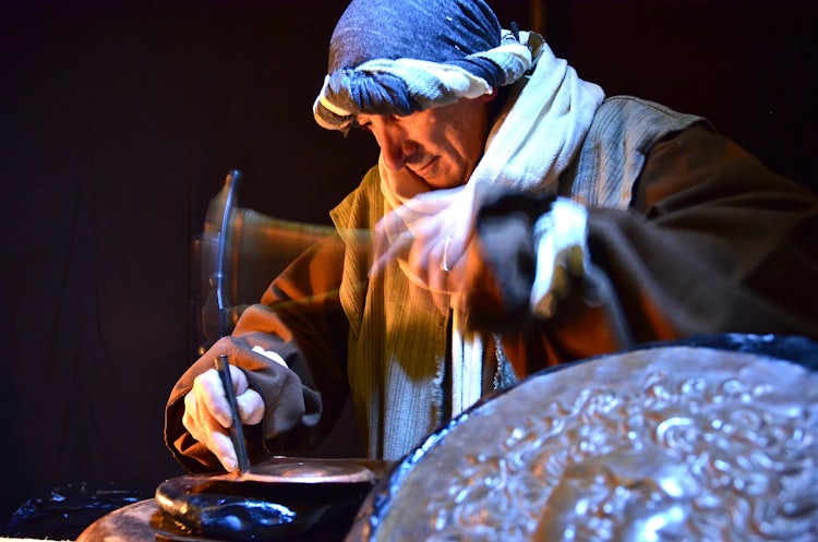 A living nativity scene near Arezzo, a presepe which comes alive.