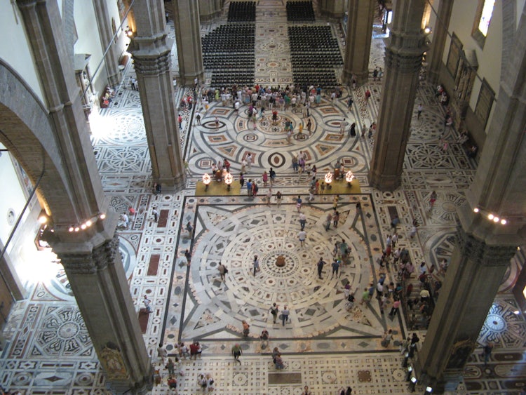 Florence Duomo - the inside and its mosaic pavement