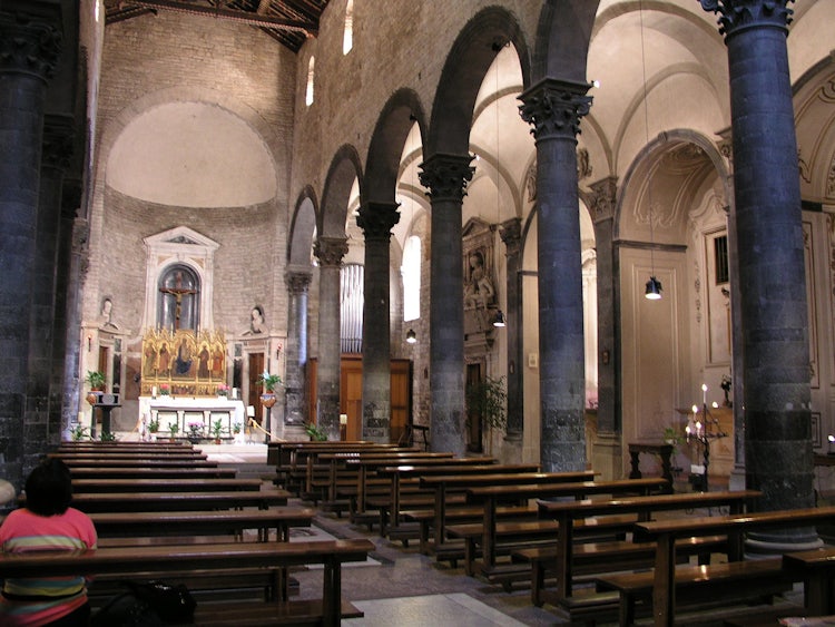 Interior of the church at Borgo S. Apostoli