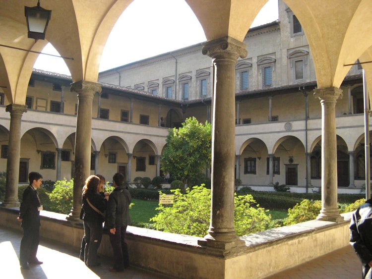 San Lorenzo Church in Florence Italy, the cloister