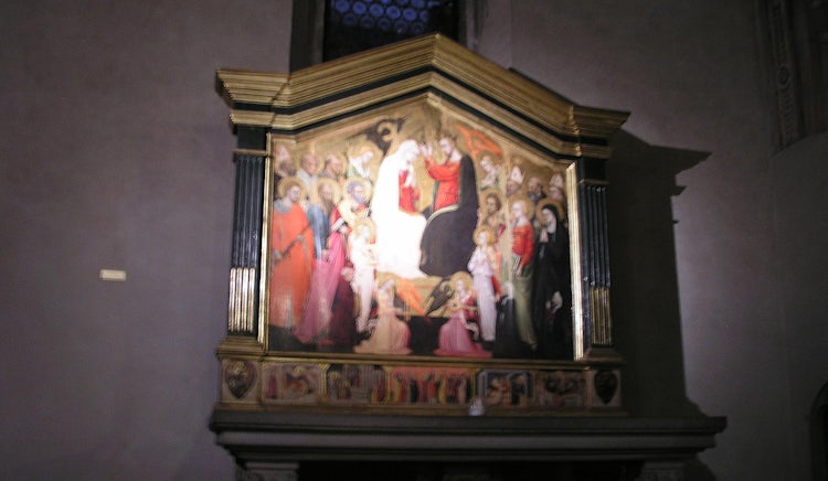 Crowned Virgin by Bicci di Lorenzo in Santa Trinita