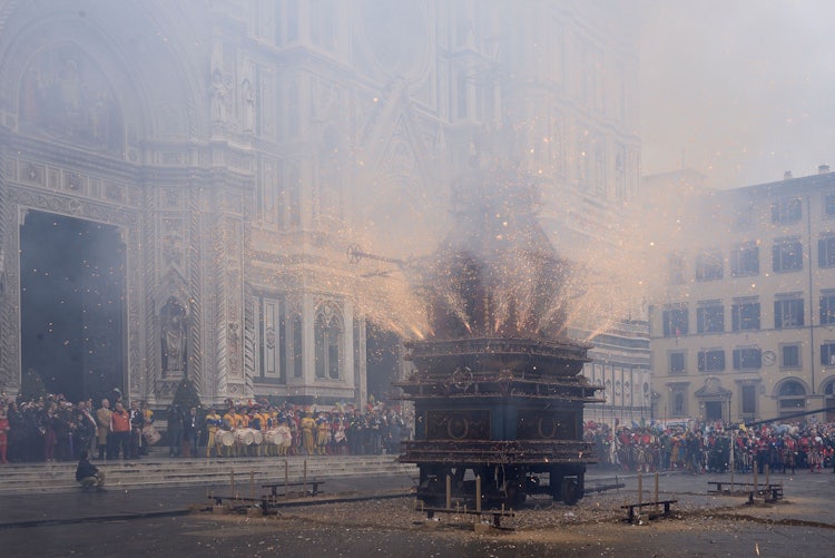 Explosion of the Cart in Florence on Easter Sunday