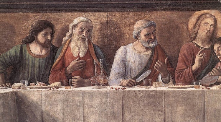 Last Supper or Cenacolo at Ognissanti in Florence, Tuscany