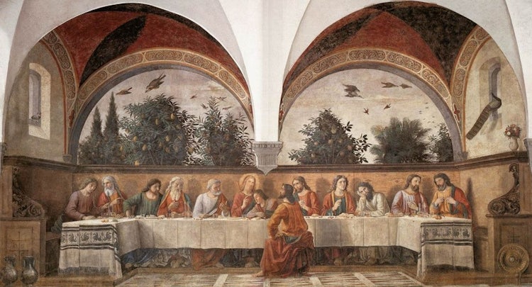 The full image of the Last Supper at Ognissanti