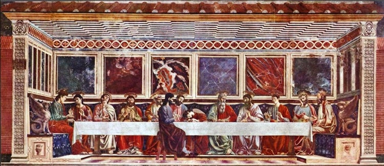 Last Supper or Cenacolo at Sant'Apollonia in Florence, Tuscany