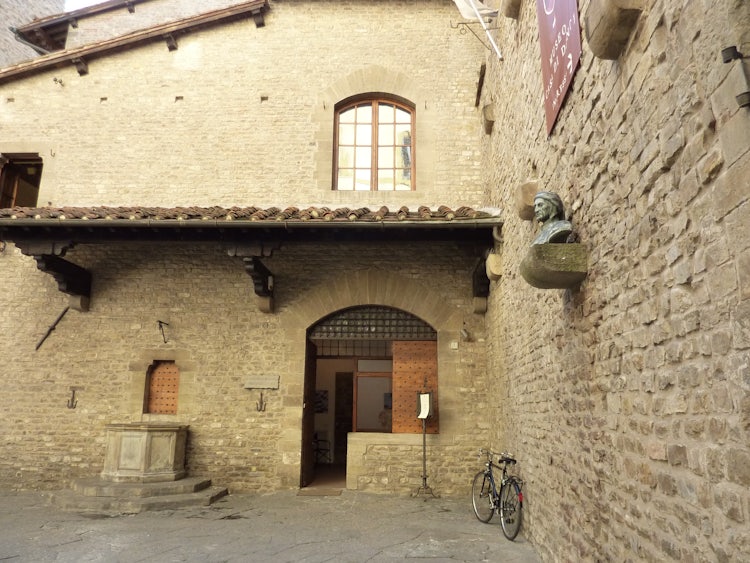Entrance to Casa di Dante Museum in Florence, Italy