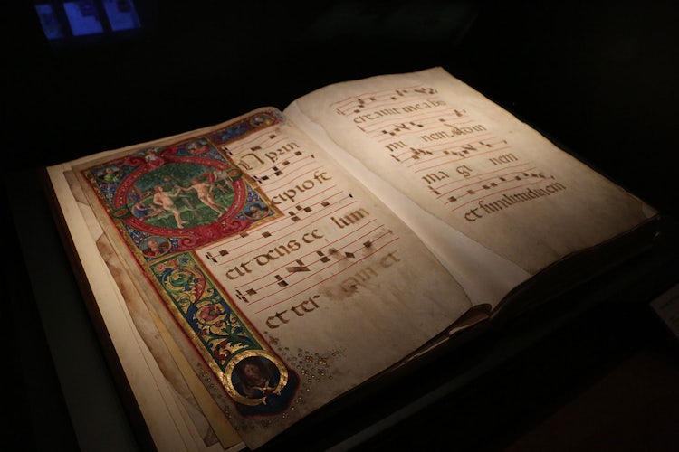Choir book preserved in the Opera del Duomo Museum in Florence