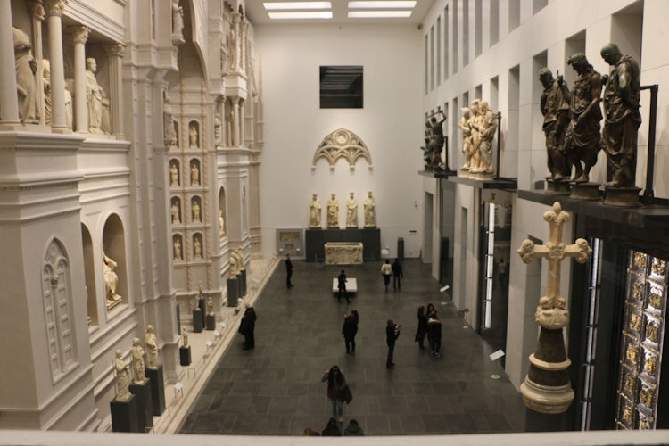 Main hall inside the Opera del Duomo Museum
