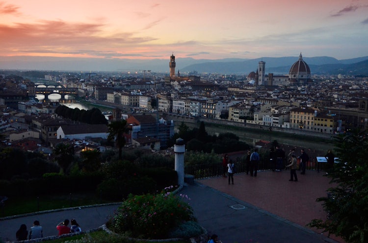 sunset from Piazzale Michelangelo
