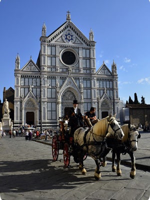 Piazza Santa Croce, Florence Italy