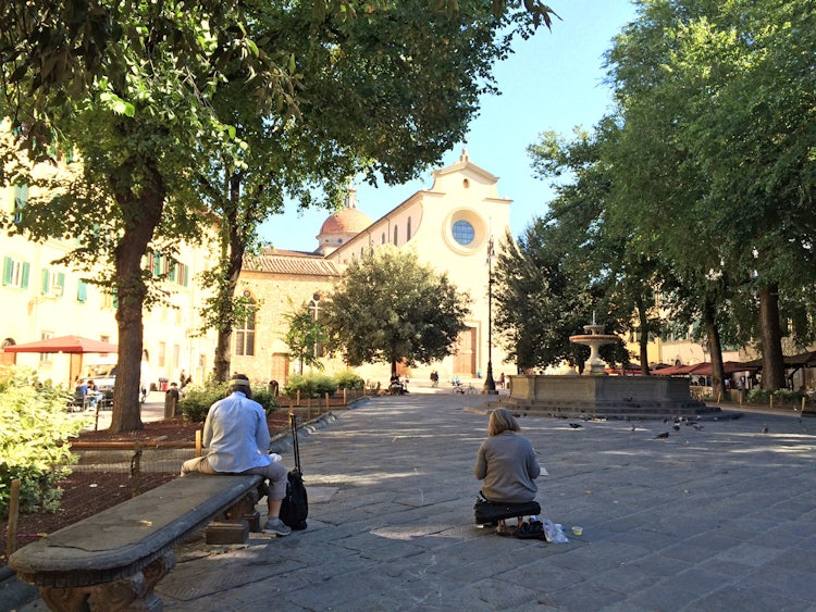 artists in piazza santo spirito
