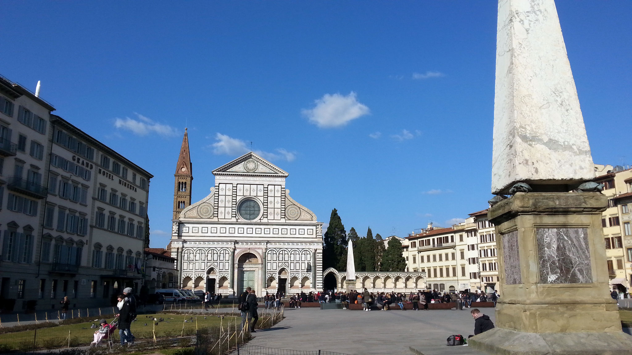 Piazza Santa Maria Novella In Florence, Italy