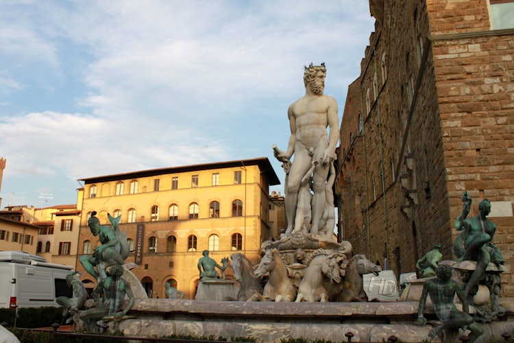 Piazza Signoria and its marble statues & fountains