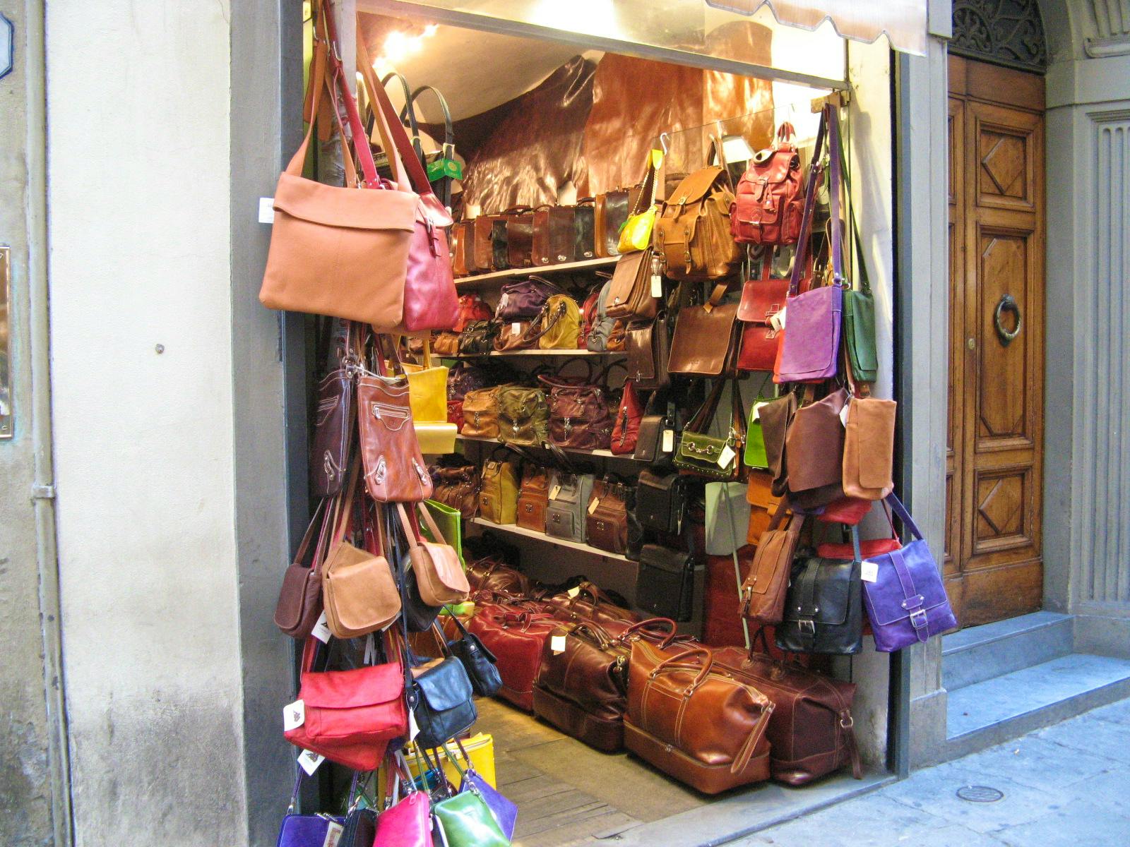 Stores and retailers of leather bags and wallets