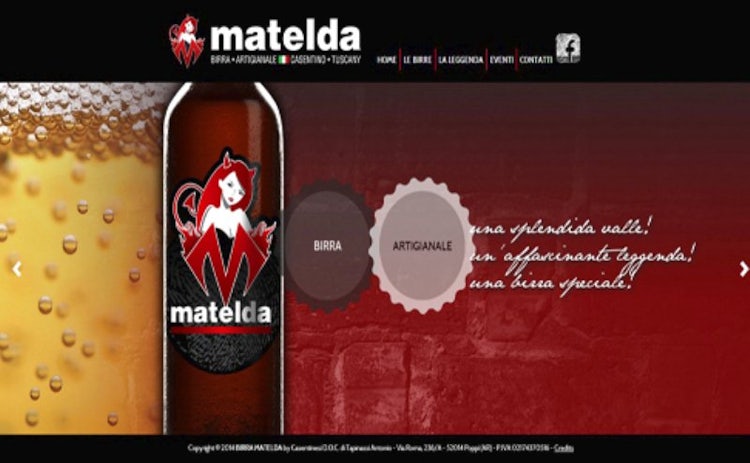 Birra Matelda craft beer in Casentino Tuscany