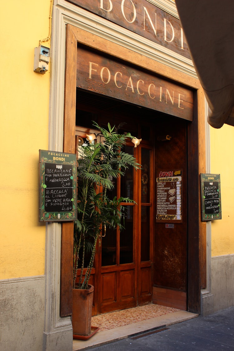Focaccia in Florence, Tuscany