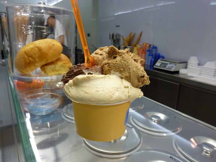 Everyone likes gelato on a summer tour of Tuscany, especially the kids