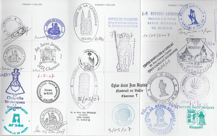 Passport or Pilgrim Creditials for the via Francigena in Tuscany