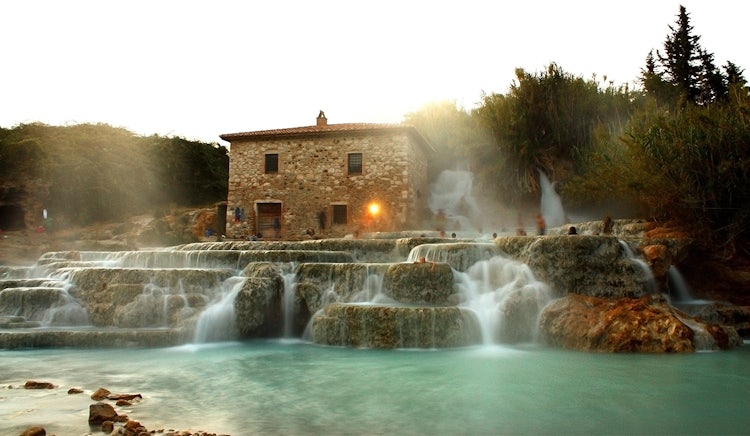 Thermal waters at Saturnia near Grosseto