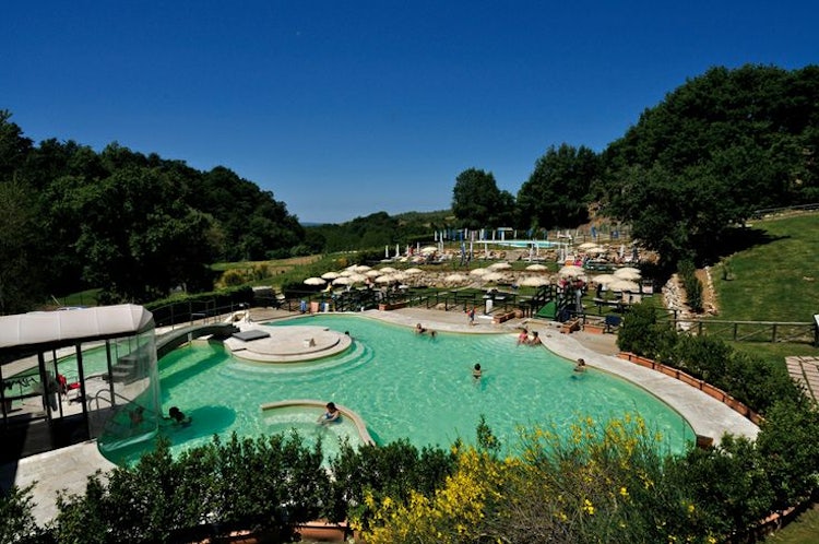Terme Saturnia Resort in Tuscany near the town and free entrance hotsprings