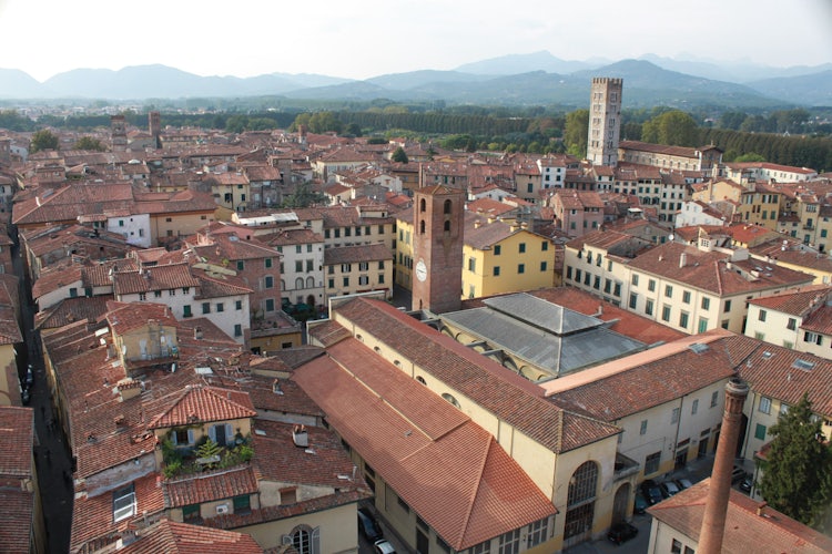 View from above Lucca