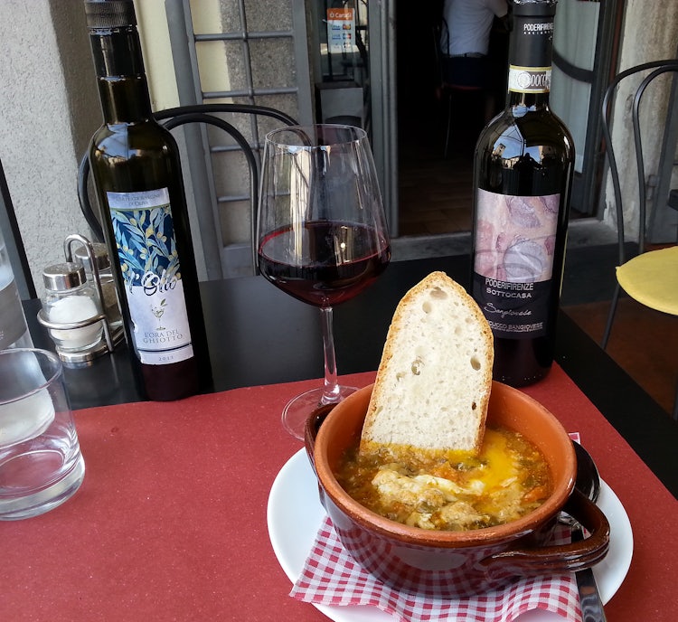 The savory Zuppa Arcidosso in the Maremma Tuscany