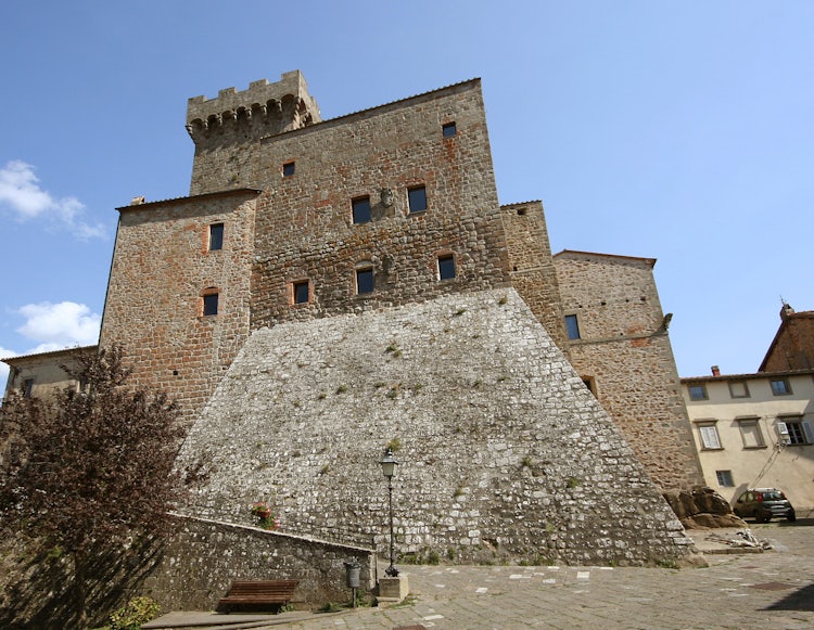 La Rocca in Arcidosso, in the area of Montecucco, Maremma, Tuscany