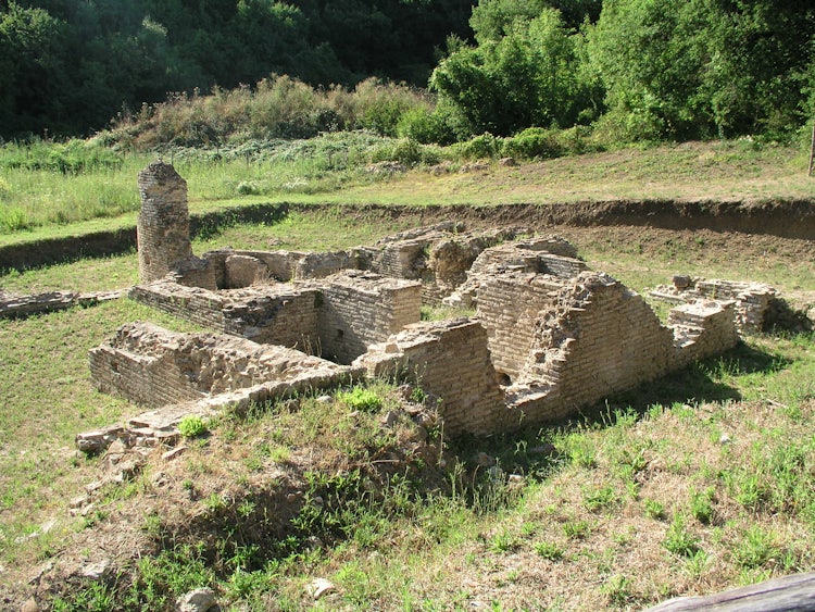 Archeological site Roselle near Grosseto in Tuscany