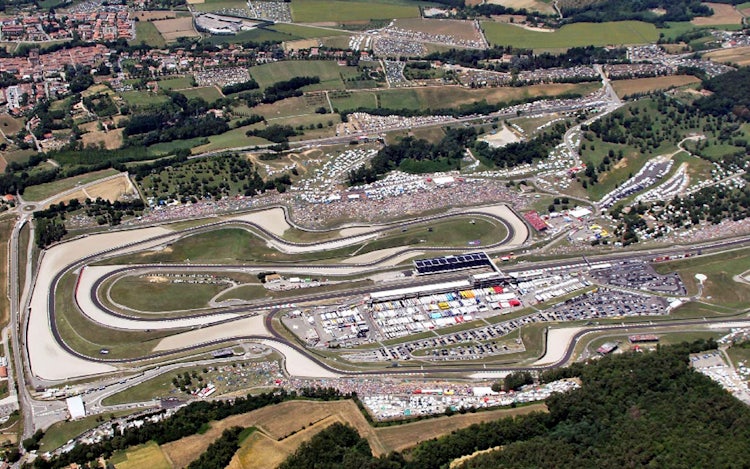 Mugello race circuit - aerial view