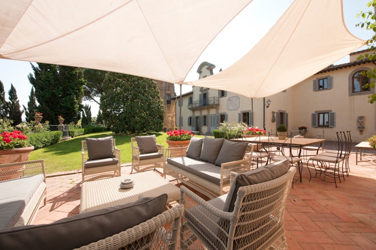 Stunning setting for a pool at vacation rental Villa di Cabbiavoli in Tuscany