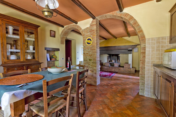 Dining area at Podere Casanova