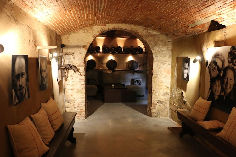 Guest wine cellar at B&B Villa Dianella near Florence Italy