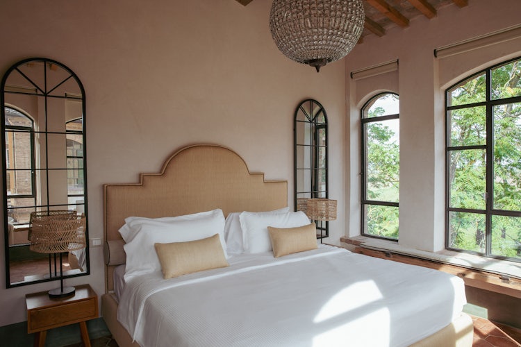 Guest bedroom at B&B Villa Dianella near Florence Italy