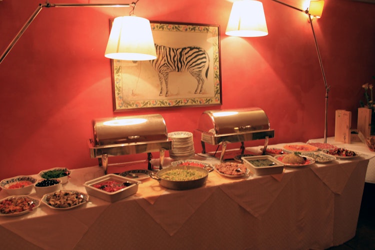 Dinner room buffet at Il Villa il Poggiale