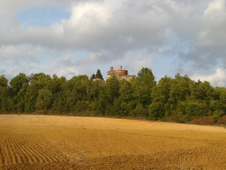 The fields around Monte Siepi nera San Galgano