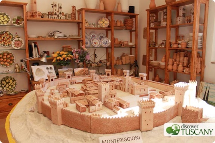 La miniatura del Castello di Monteriggioni