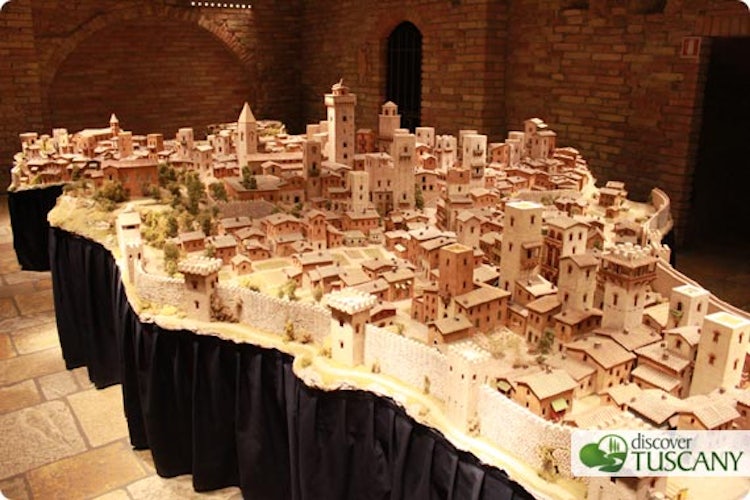 Reconstruction of San Gimignano in the year 1300