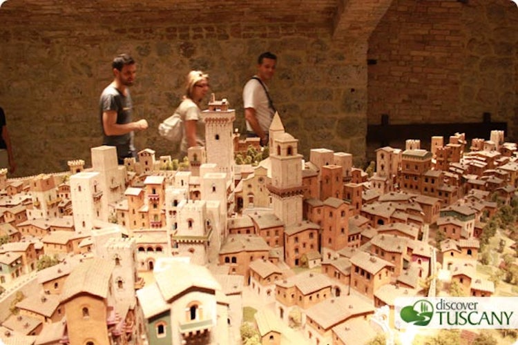Miniatura di San Gimignano nel 1300